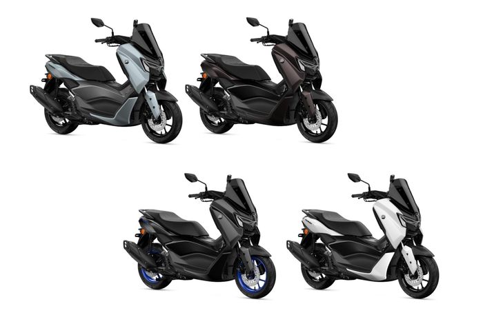 Warna NMAX Tech Max (atas) dan warna NMAX standar (bawah)