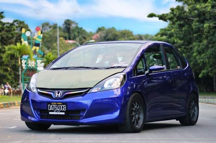 Honda Jazz GE8 hasil jerih payah langsung dimodifikasi bergaya racing