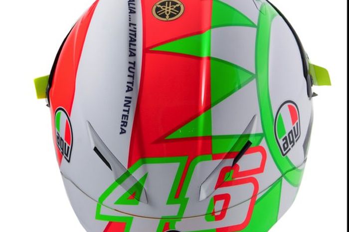 Livery helm Valentino Rossi di MotoGP Italia 2018