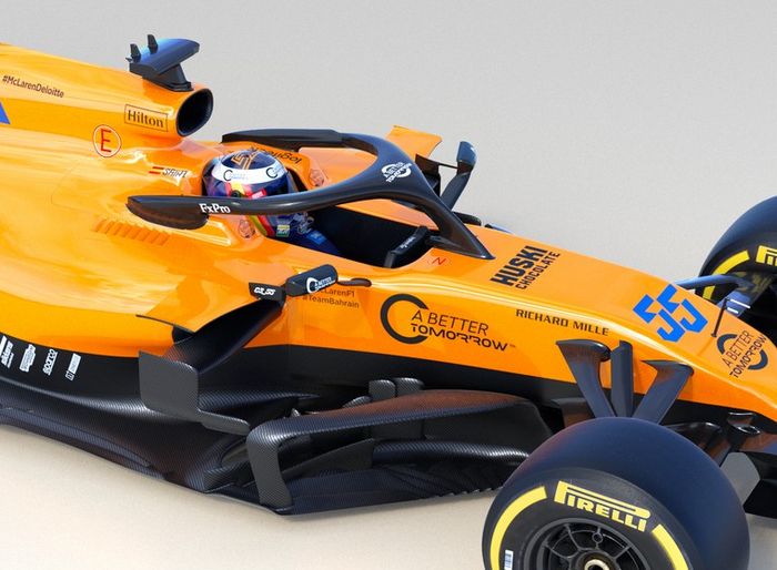 Desain bargeborads mobil F1 McLaren MCL34