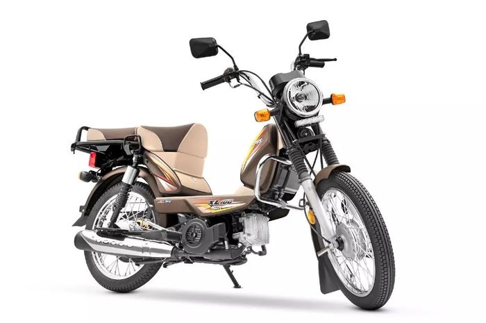 penampakan bebek trail TVS XL100 dijual seharga Rp 8 jutaan di India, cocok enggak jadi lawan Honda CT125?