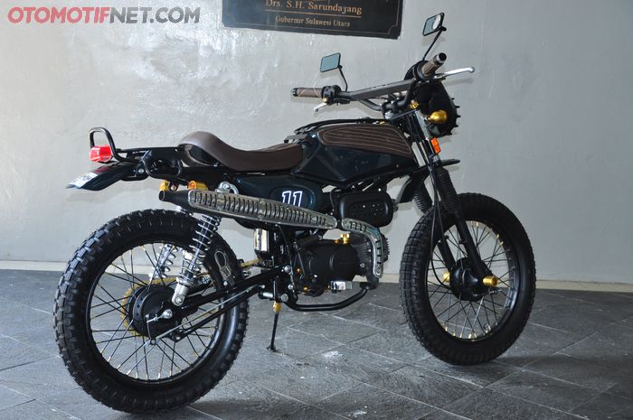 Honda Win Berubah Dratis Modal Alat Dapur Scrambler Jadi Tampang Akhir Gridoto Com