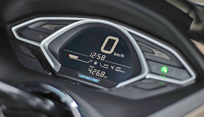 Panel speedometer digital dengan negative display