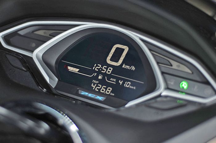 Panel speedometer digital dengan negative display