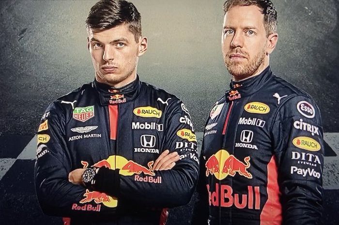 Apakah nanti akan seperti ini susunan pembalap tim Red Bull? Max Verstappen dan Sebastian Vettel