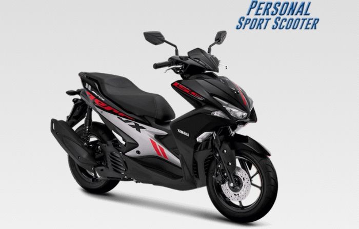 Warna hitam Yamaha Aerox tipe standar