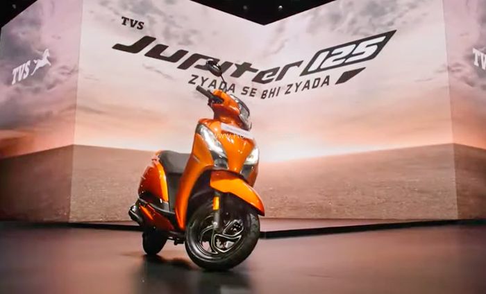 Tampilan keseluruhan TVS Jupiter 125.