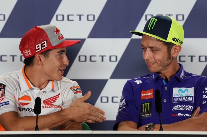 Valentino Rossi dan Marc Marquez