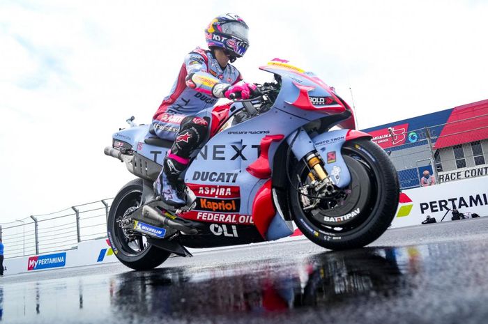Enea Bastianini ingin fokus memperbaiki performanya di trek basah ketimbang membanggakan posisinyadi puncak klasemen MotoGP 2022