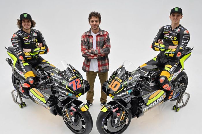 Tim balap milik Valentino Rossi, Mooney VR46 Racing Team telah resmi memamerkan livery motor untuk mengarungi kejuaraan MotoGP 2023