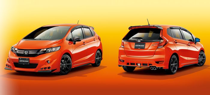 Tampilan depan dan belakang Honda Jazz GK5 racikan Mugen