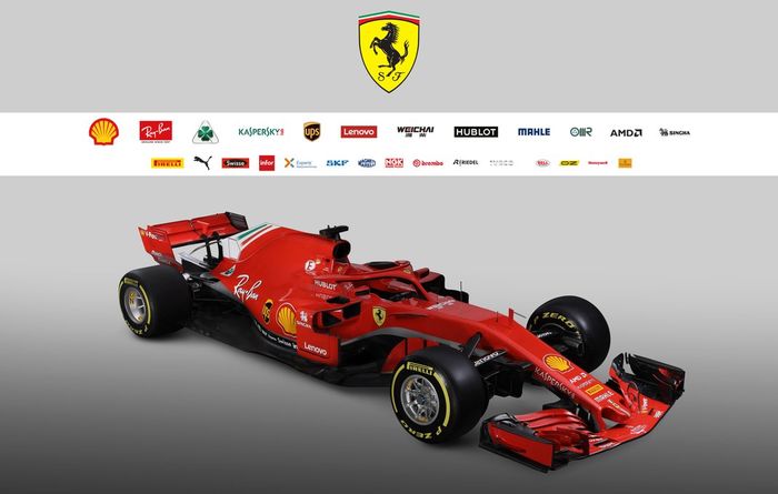 Ferrari SF71H yang akan jadi andalan Sebastian Vettel dan Kimi Raikkonen di musim 2018