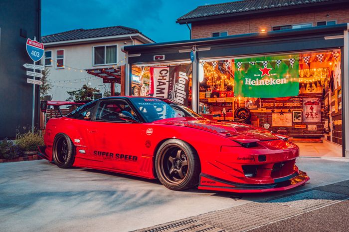 Modifikasi Nissan 180SX bergaya street racing milik Yuichi Seki asal Jepang