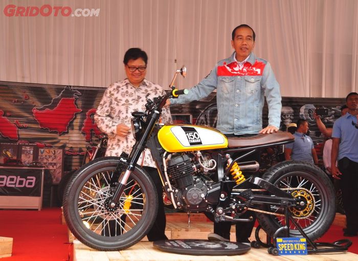 Presiden Jokowi apresiasi motor custom buatan anak dalam negeri