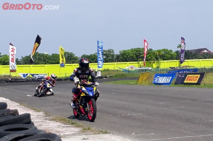 Kualifikasi Yamaha Cup Race 2018 di Sirkuit Pancing, Medan, Sumatera Utara