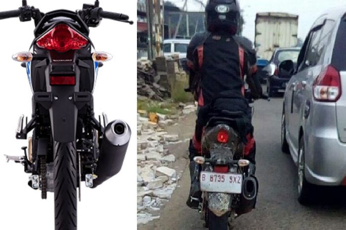 Desain stoplamp Satria F150 FI dan spy shoot motor terduga Bandit 150