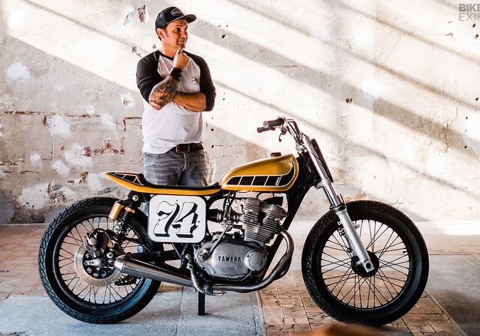 Yamaha XS500 flat tracker yang menawan