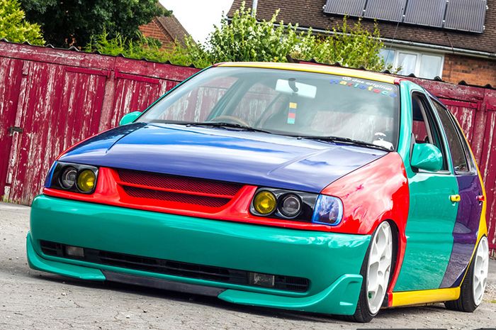 Tampilan depan modifikasi VW Polo Harlequin