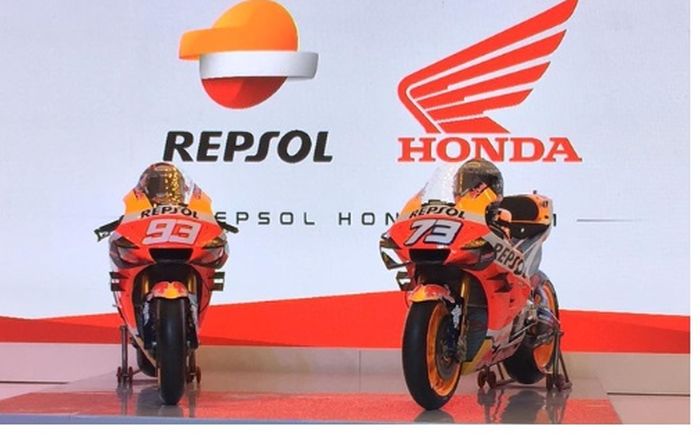 Tak ada banyak yang berubah dari warna dan corak motor RC213V, Begini Tampilan Livery Repsol Honda Untuk MotoGP 2020