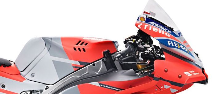 Tangki Ducati GP18 masih bawaan aslinya