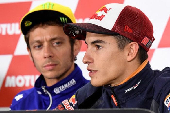 Valentino Rossi dan Marc Marquez