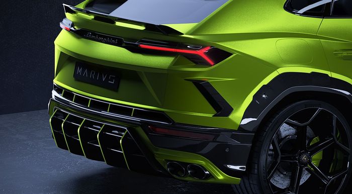 Diffuser Urus juga ikut diganti ukuran yang lebih besar