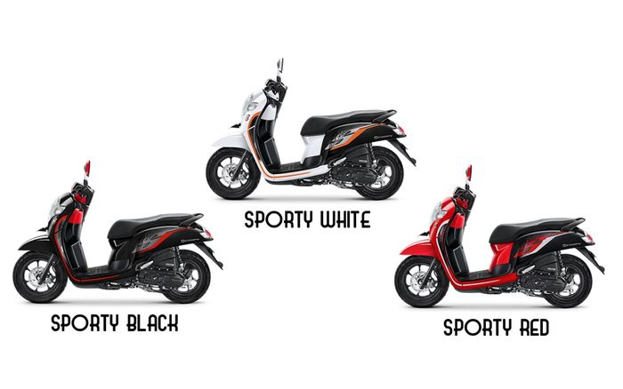 Pilihan warna Honda Scoopy varian sporty