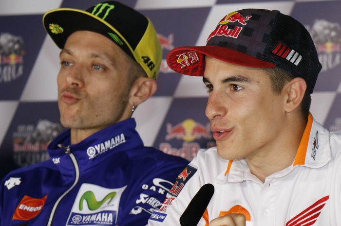 Valentino Rossi dan Marc Marquez