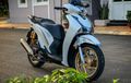 Inspirasi Modif Simpel Elegan Honda SH150i Dengan Pelek Warna Tembaga
