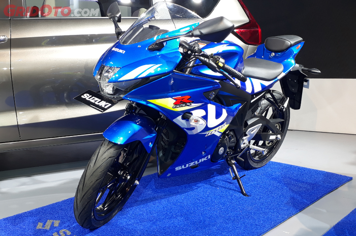 Suzuki GSX-R150 dengan menggunakan livery Ecstar MotoGP