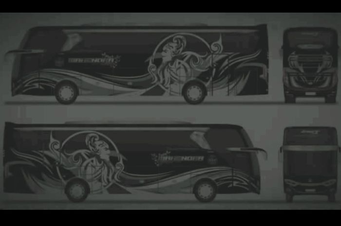 Teaser armada bus PO MTI milik Rian Mahendra.