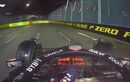 Eits, Calon Juara F1 2022 Max Verstappen Tergelincir Menuju Grid Start F1 Singapura 2022 Karena Lintasan Basah