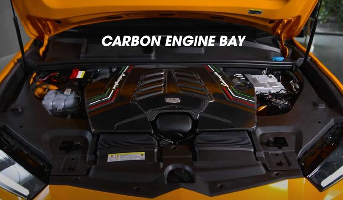 Serat karbon hingga ke ruang mesin Lamborghini Urus