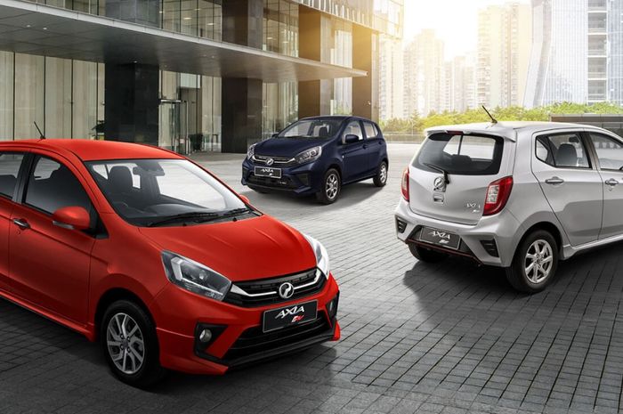 Perodua Axia, kembaran Toyota Agya dan Daihatsu Ayla di Malaysia.