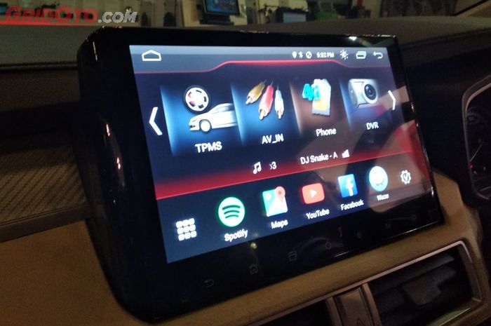 Head unit Android 10 inci di kabin Xpander