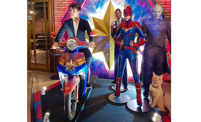 BUat fansnya Captain Marvel, pasti Yamaha Janus ini bikin ngiler