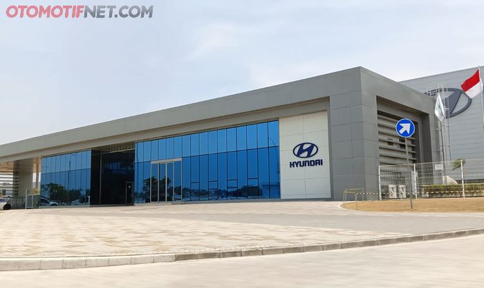 Ilustrasi pabrik Hyundai Motor Manufacturing Indonesia (HMMI) di Cikarang, Indonesia