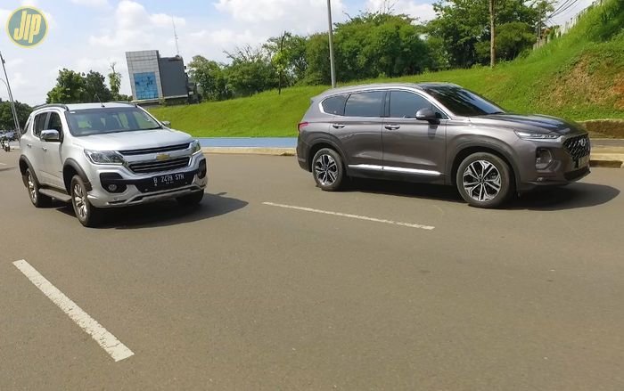 Komparasi Big SUV, Hyundai Santa Fe XG CRDi VS Chevrolet Trailblazer LTZ