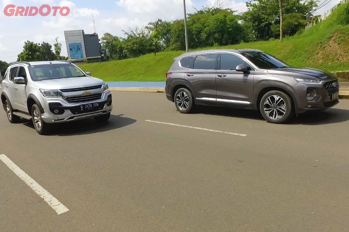 Komparasi Big SUV, Hyundai Santa Fe XG CRDi VS Chevrolet Trailblazer LTZ