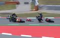 Simak Nih! Video Detik-detik Lorenzo Seruduk Dovizioso, Vinales dan Rossi di MotoGP Catalunya