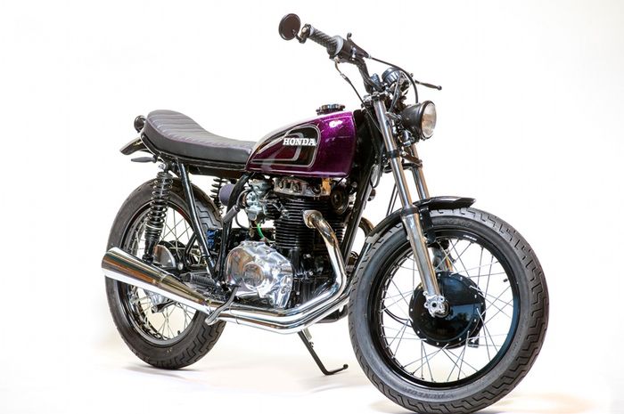 Honda CB360 custom brat tracker besutan Renew'd Moto