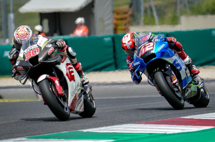 Kembali gagal meraih poin, Alex Rins kesal karena  disenggol Takaaki Nakagami di balapan MotoGP Italia 2022