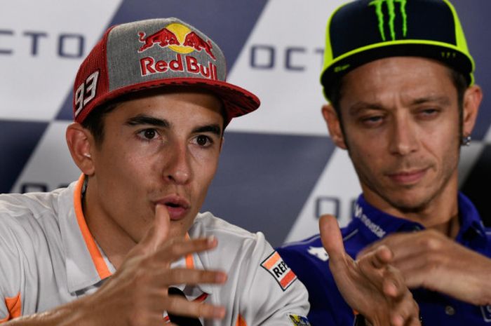 Marc Marquez dan Valentino Rossi