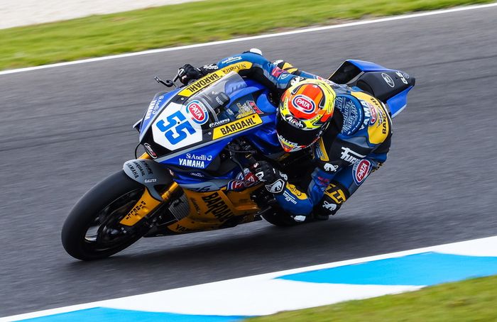 Andrea Locatelli dari tim Bardahl Evan Bros. menguasai sesi tes pramusim WorldSSP Australia selama dua hari