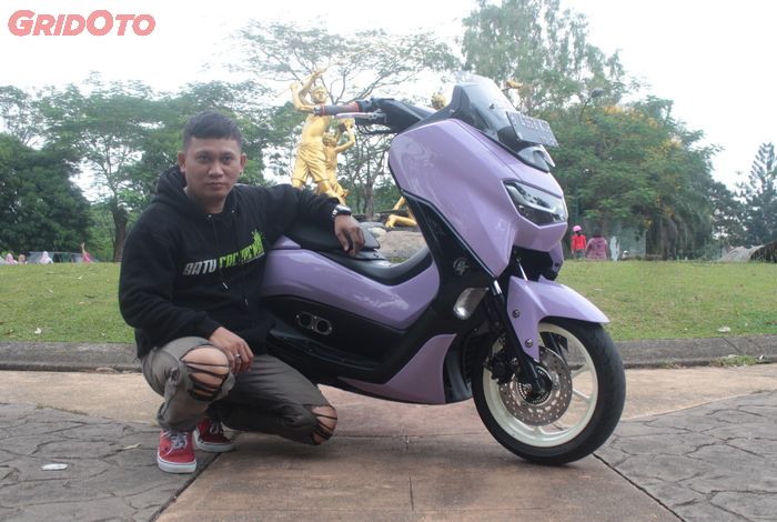 Bro Sandy dengan Yamaha All New NMAX modifikasinya