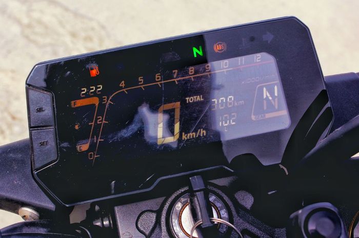 Ilustrasi speedometer motor