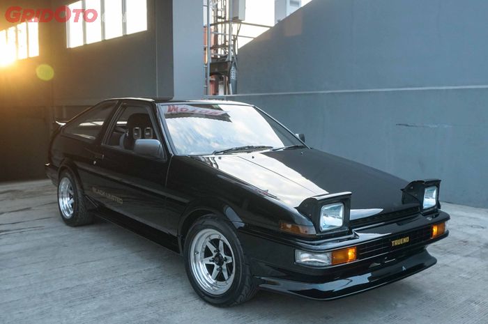 Modifikasi Toyota Sprinter Trueno AE86 Black Lmited pasang mesin 3S Beams