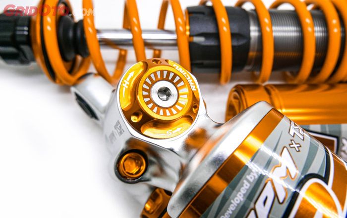 Bahan kepala sok RPM Suspension menggunakan aluminium yang dibentuk ulang menggunakan CNC