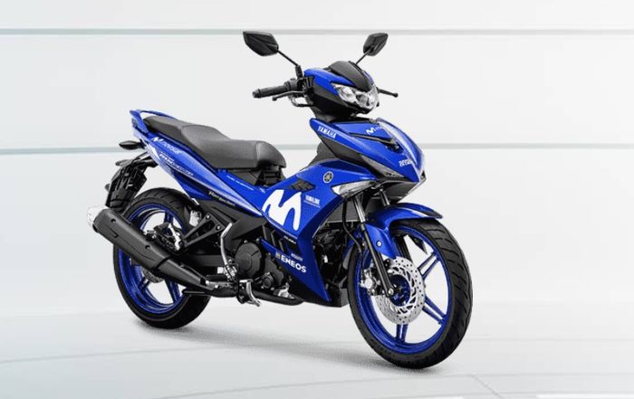 Yamaha MX King 150 MotoG edition yang dijual di Indonesia masih menggunakan livery musim 2018
