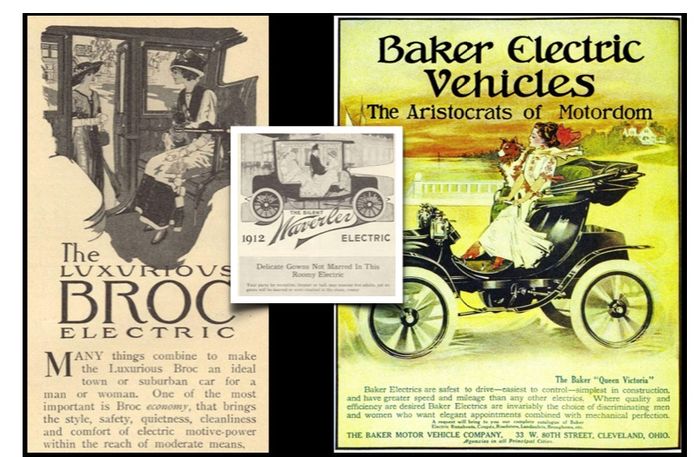 Iklan pemasaran mobil listrik saat itu